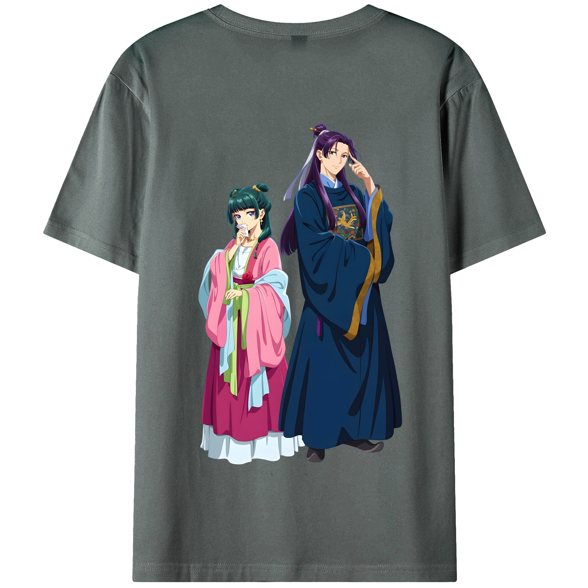 （画像用） 薬屋のひとりごと The Apothecary Diaries 綿100％半袖Tシャツ（背面プリント）